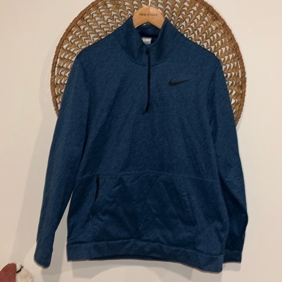 Nike Therma fit blue men’s sweatshirt size large - Picture 1 of 7
